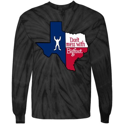 Don't Mess With Bigfoot Tie-Dye Long Sleeve Shirt