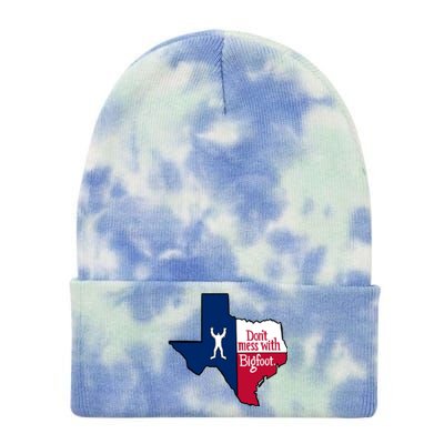 Don't Mess With Bigfoot Tie Dye 12in Knit Beanie