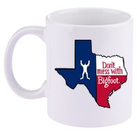Don't Mess With Bigfoot 11oz C Handle Ceramic Mug