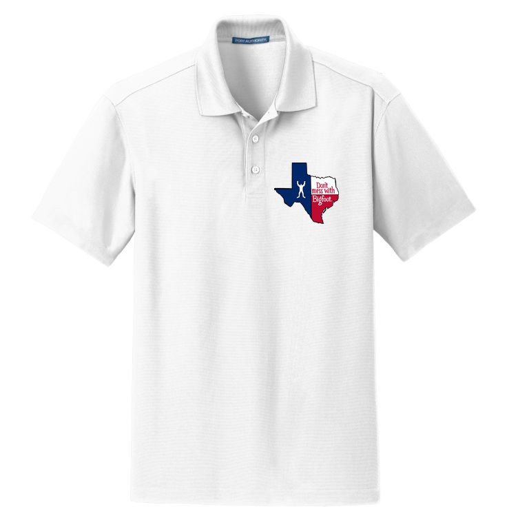 Don't Mess With Bigfoot Dry Zone Grid Polo