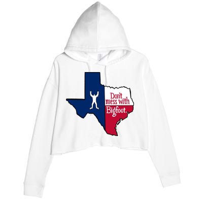 Don't Mess With Bigfoot Crop Fleece Hoodie