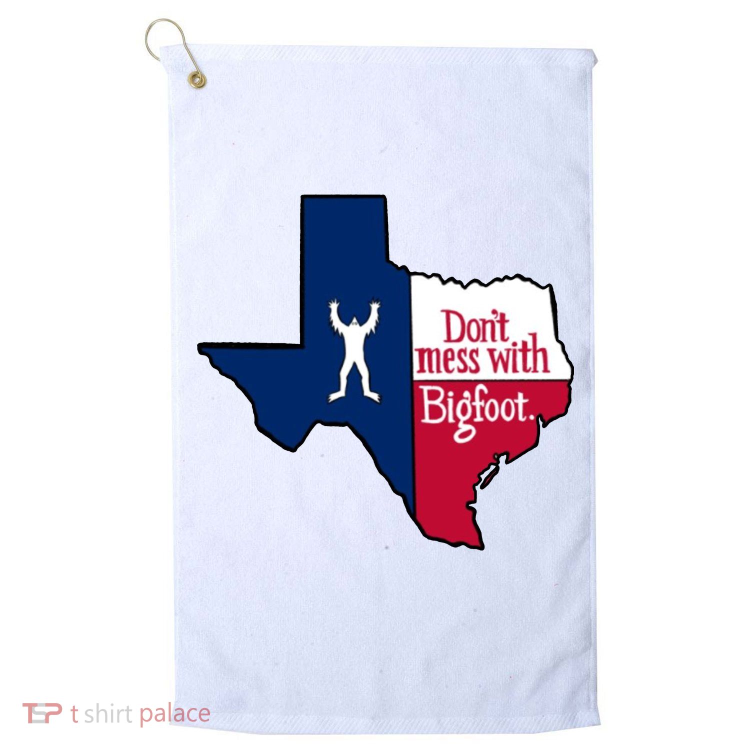 Don't Mess With Bigfoot Golf Towel