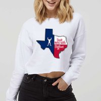 Don't Mess With Bigfoot Cropped Pullover Crew