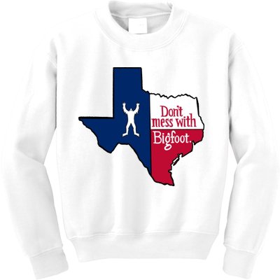 Don't Mess With Bigfoot Kids Sweatshirt