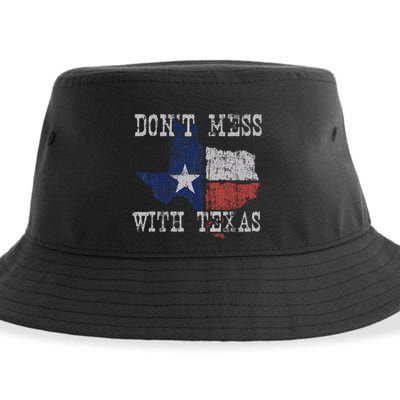 DonT Mess With Vintage Texas Longhorn Lone Star State Sustainable Bucket Hat