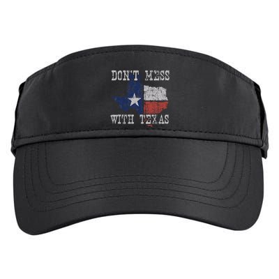 DonT Mess With Vintage Texas Longhorn Lone Star State Adult Drive Performance Visor