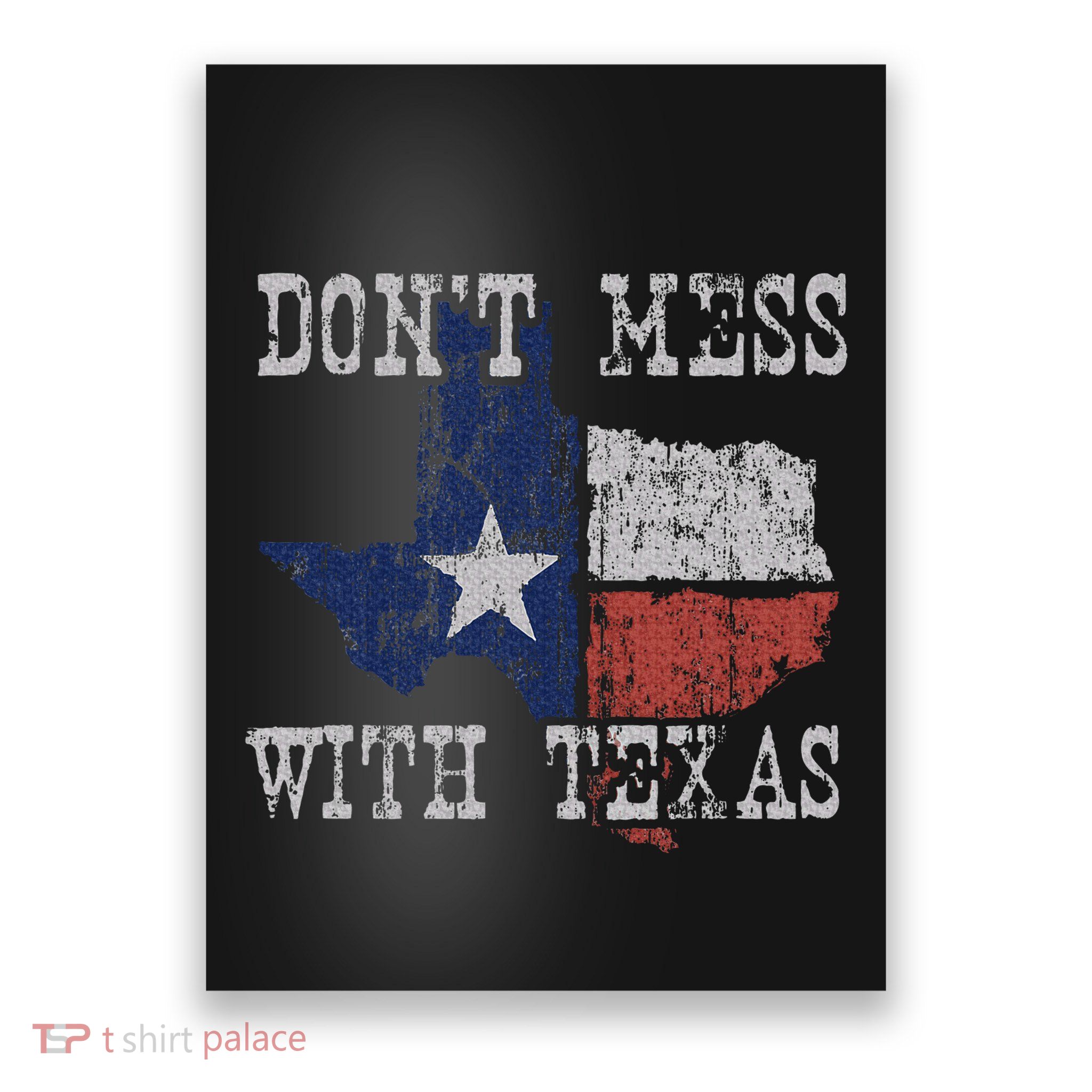 DonT Mess With Vintage Texas Longhorn Lone Star State Poster