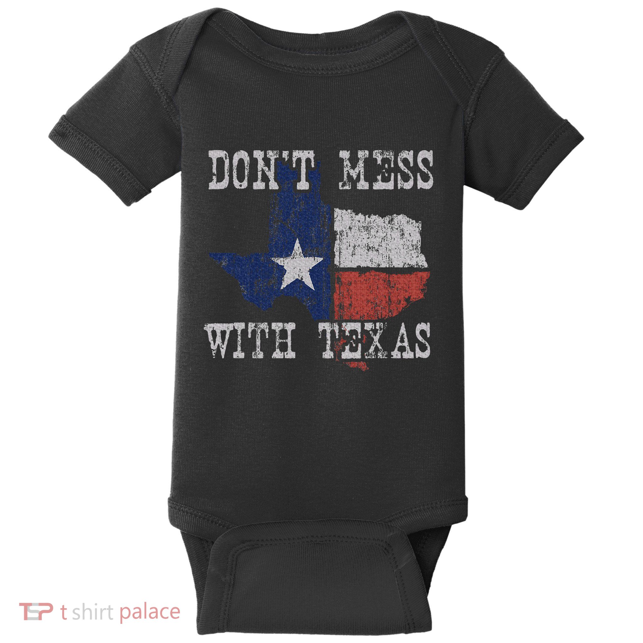 DonT Mess With Vintage Texas Longhorn Lone Star State Baby Bodysuit