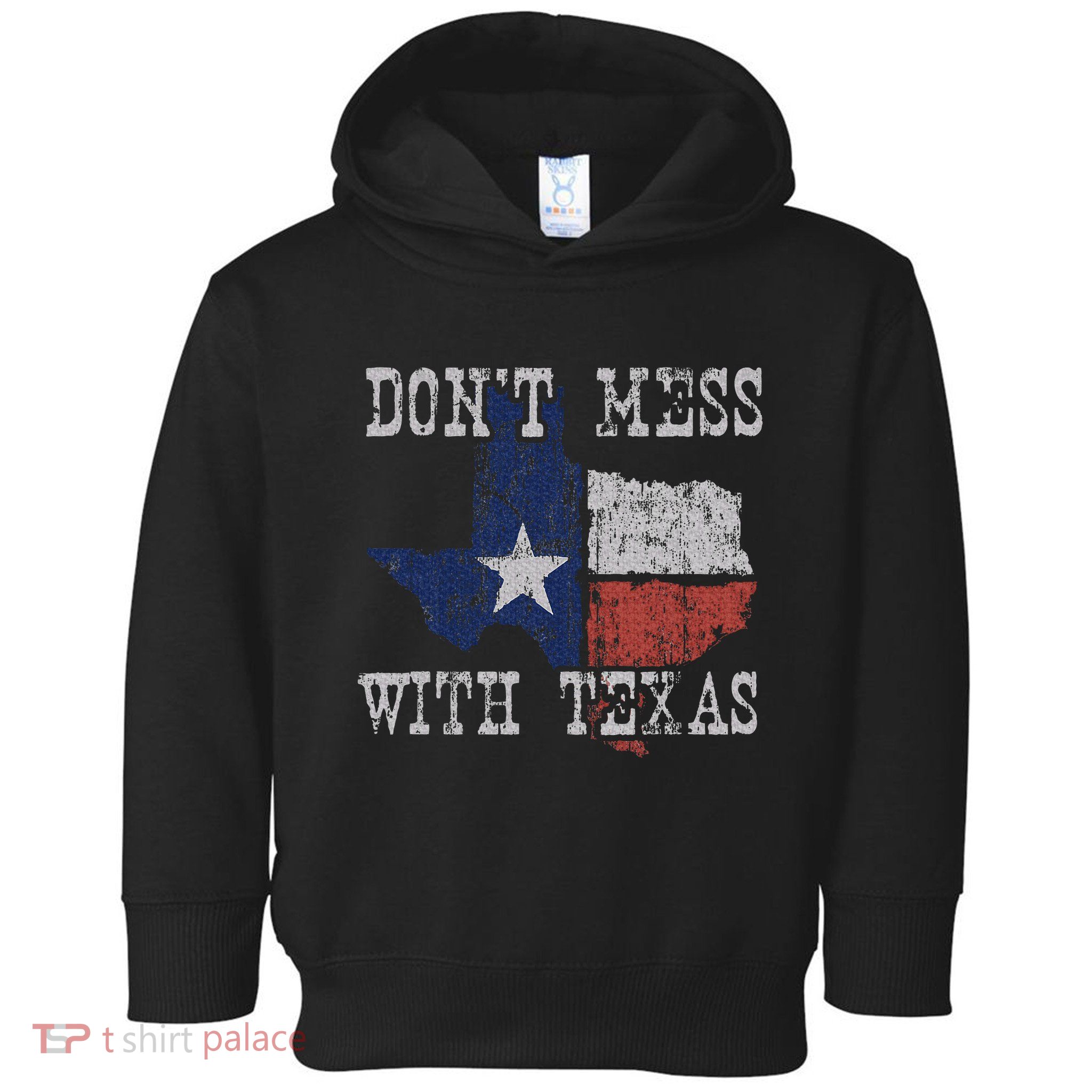 DonT Mess With Vintage Texas Longhorn Lone Star State Toddler Hoodie