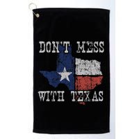 DonT Mess With Vintage Texas Longhorn Lone Star State Golf Towel