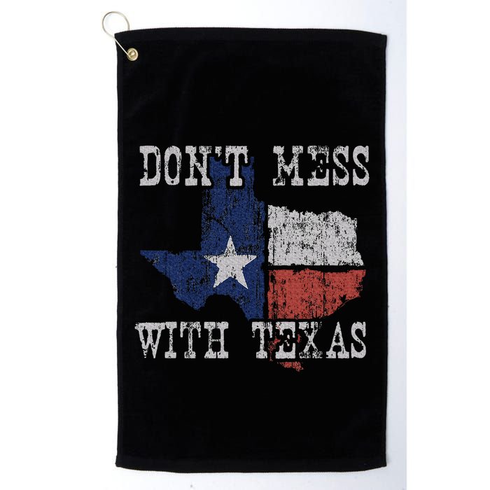 DonT Mess With Vintage Texas Longhorn Lone Star State Golf Towel