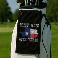 DonT Mess With Vintage Texas Longhorn Lone Star State Golf Towel