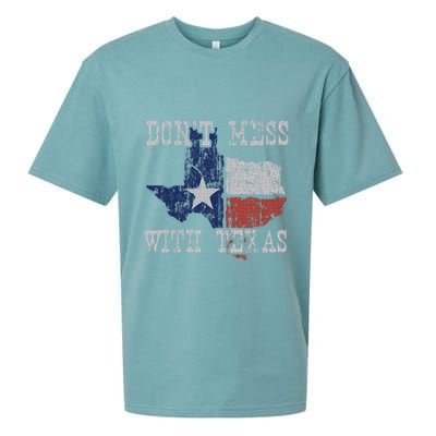 DonT Mess With Vintage Texas Longhorn Lone Star State Sueded Cloud Jersey T-Shirt