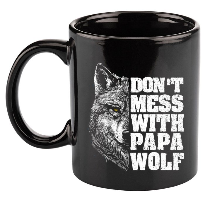 DonT Mess With Papa Wolf Dad For FatherS Day Great Gift 11oz C Handle Ceramic Mug