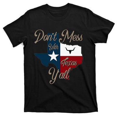 Dont Mess With Vintage Texas Pride Longhorn Lone Star State T-Shirt