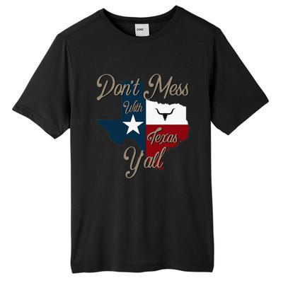 Dont Mess With Vintage Texas Pride Longhorn Lone Star State Tall Fusion ChromaSoft Performance T-Shirt