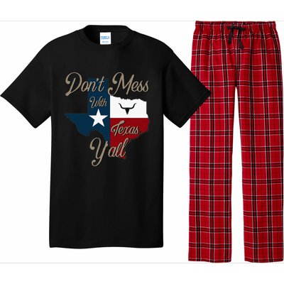 Dont Mess With Vintage Texas Pride Longhorn Lone Star State Pajama Set