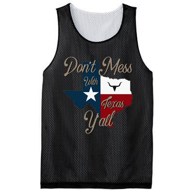 Dont Mess With Vintage Texas Pride Longhorn Lone Star State Mesh Reversible Basketball Jersey Tank