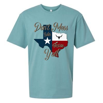 Dont Mess With Vintage Texas Pride Longhorn Lone Star State Sueded Cloud Jersey T-Shirt