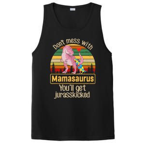 Don't Mess With Mamasaurus Autism Mom Mother's Day PosiCharge Competitor Tank