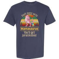 Don't Mess With Mamasaurus Autism Mom Mother's Day Garment-Dyed Heavyweight T-Shirt