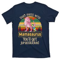 Don't Mess With Mamasaurus Autism Mom Mother's Day T-Shirt