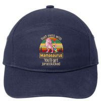 Don't Mess With Mamasaurus Autism Mom Mother's Day 7-Panel Snapback Hat