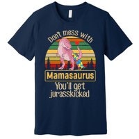 Don't Mess With Mamasaurus Autism Mom Mother's Day Premium T-Shirt