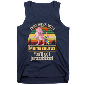 Don't Mess With Mamasaurus Autism Mom Mother's Day Tank Top