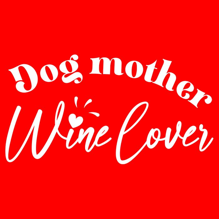 Dog Mother Wine Lover Cute Gift Apron