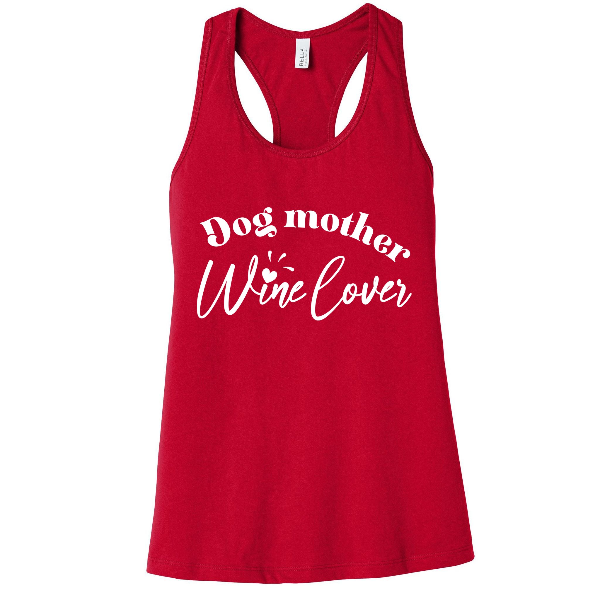 Dog Mother Wine Lover Cute Gift Womens Tank Top
