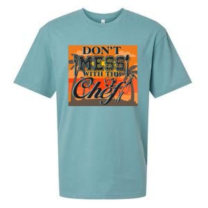 Dont Mess With The Chef Funny Cook Food Gift Sueded Cloud Jersey T-Shirt