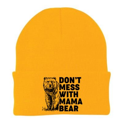 Don't Mess With Mama Bear Knit Cap Winter Beanie