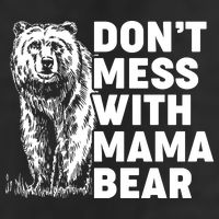Don't Mess With Mama Bear 7 Panel Mesh Trucker Snapback Hat