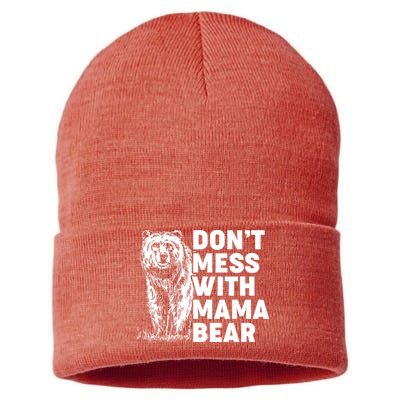 Don't Mess With Mama Bear Sustainable Knit Beanie