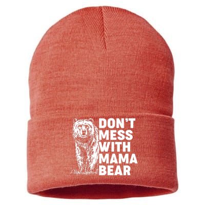 Don't Mess With Mama Bear Sustainable Knit Beanie