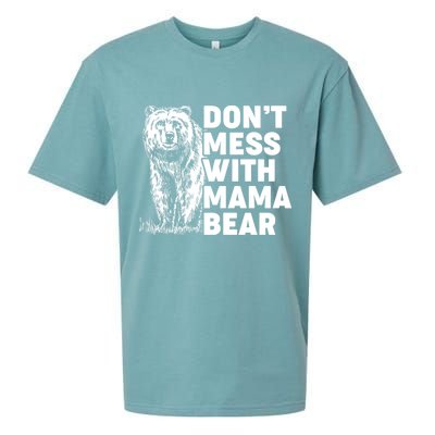 Don't Mess With Mama Bear Sueded Cloud Jersey T-Shirt