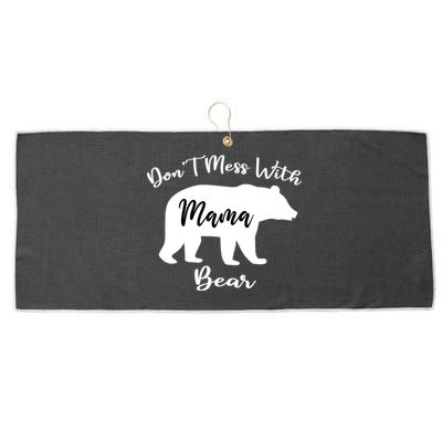 Don't Mess With Mama Bear Funny Mother's Day Large Microfiber Waffle Golf Towel