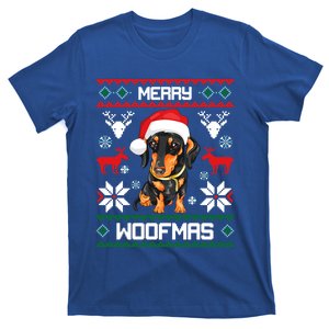 Dachshund Merry Woofmas Gift For Christmas Doxie Xmas Gift T-Shirt