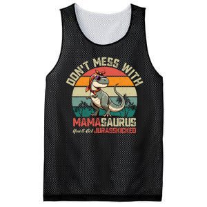 Dont Mess With Mamasaurus Youll Get Jurasskicked Mesh Reversible Basketball Jersey Tank