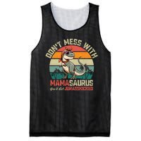 Dont Mess With Mamasaurus Youll Get Jurasskicked Mesh Reversible Basketball Jersey Tank