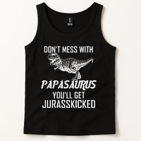 Don't Mess With Papasaurus Jurasskicked Tank Top