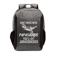 Don't Mess With Papasaurus Jurasskicked Vector Backpack
