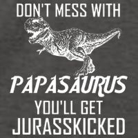 Don't Mess With Papasaurus Jurasskicked Vector Backpack