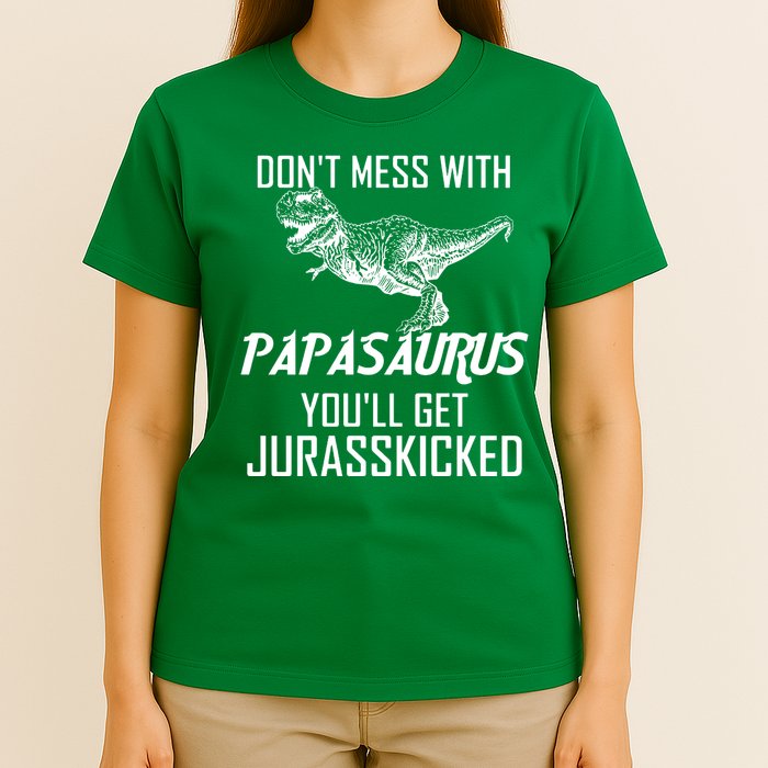 Don't Mess With Papasaurus Jurasskicked T-Shirt