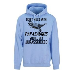 Don't Mess With Papasaurus Jurasskicked Unisex Surf Hoodie