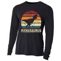 Don't Mess With MamaSaurus Dinosaur Mom Mothers Day Cooling Performance Long Sleeve Crew