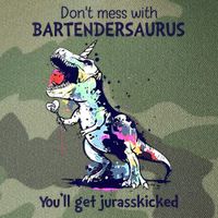 Don’T Mess With Bartendersaurus You’Ll Get Jurasskicked Legacy Tie Dye Trucker Hat