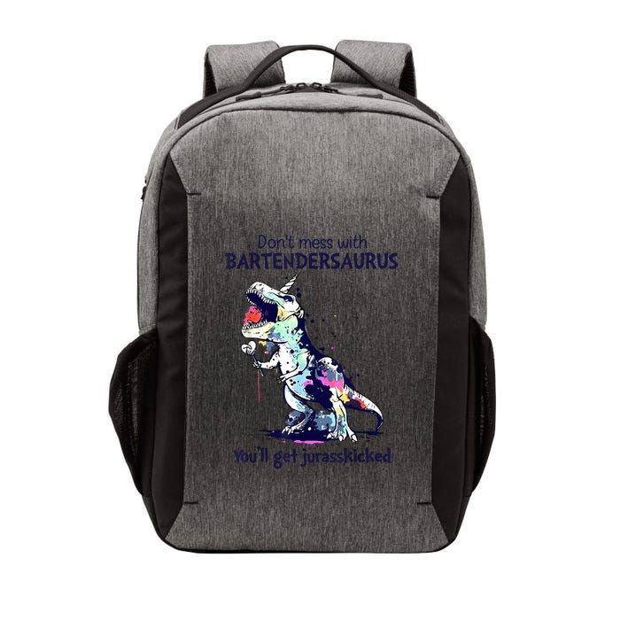 Don’T Mess With Bartendersaurus You’Ll Get Jurasskicked Vector Backpack