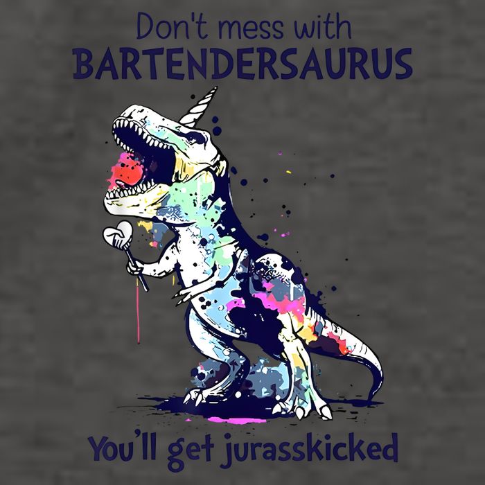 Don’T Mess With Bartendersaurus You’Ll Get Jurasskicked Vector Backpack